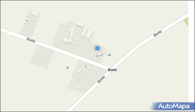 Borki, Borki, 2c, mapa Borki