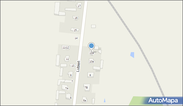 Borki, Borki, 12a, mapa Borki