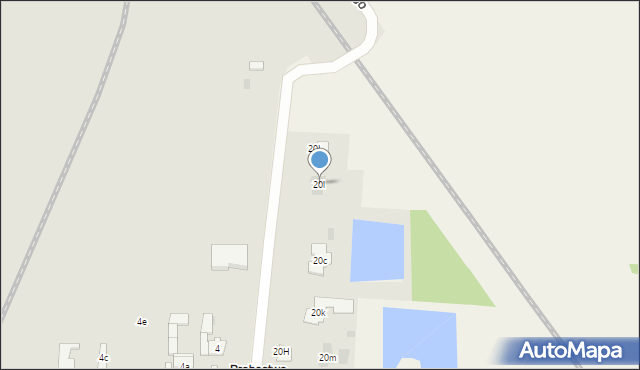 Borki, Borki, 20l, mapa Borki