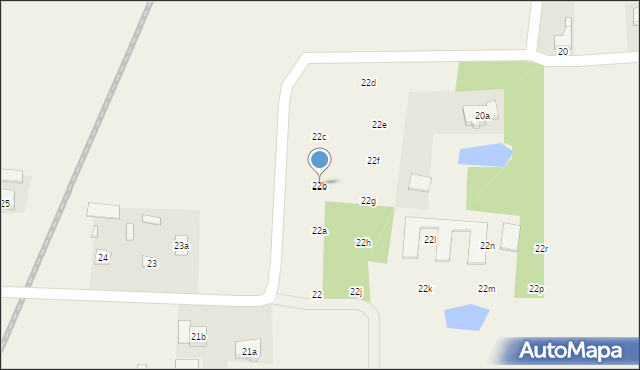 Borki, Borki, 22b, mapa Borki