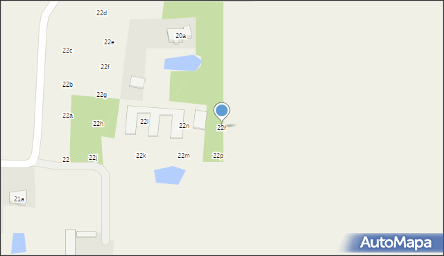 Borki, Borki, 22r, mapa Borki