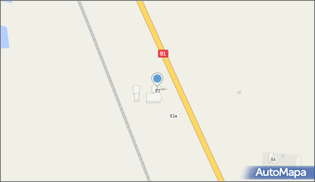 Borki, Borki, 83, mapa Borki