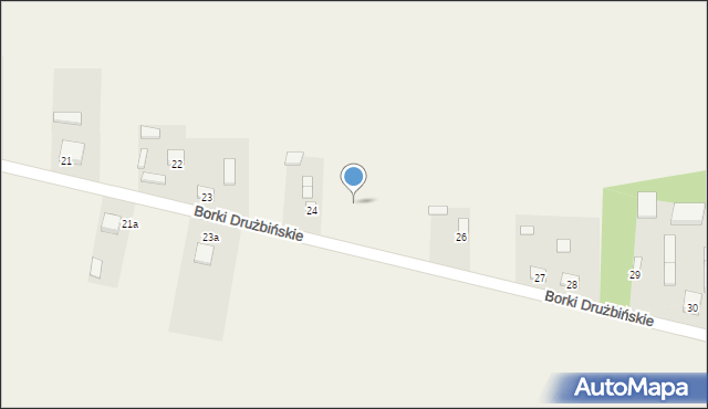 Borki Drużbińskie, Borki Drużbińskie, 25, mapa Borki Drużbińskie