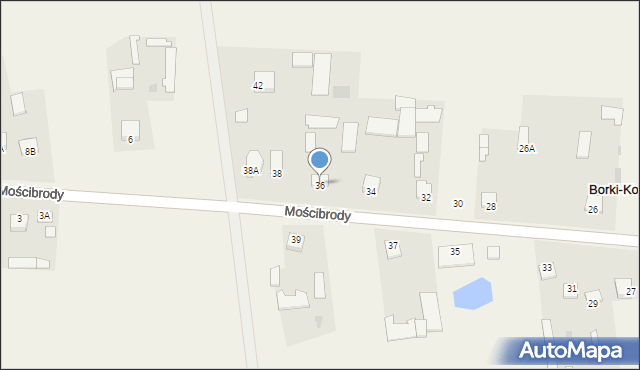 Borki-Kosiorki, Borki-Kosiorki, 36, mapa Borki-Kosiorki