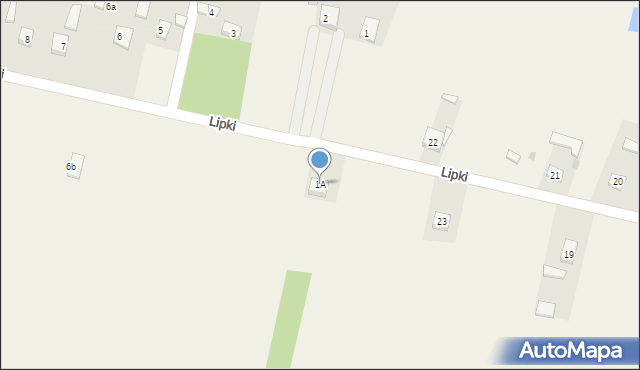 Borki Lipkowskie, Borki Lipkowskie, 1A, mapa Borki Lipkowskie