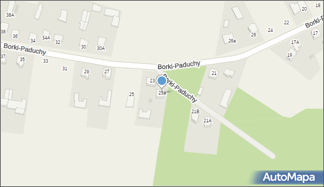 Borki-Paduchy, Borki-Paduchy, 23a, mapa Borki-Paduchy