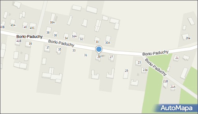 Borki-Paduchy, Borki-Paduchy, 29, mapa Borki-Paduchy
