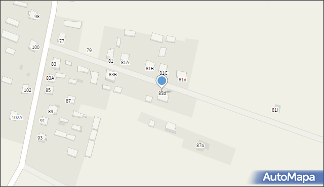 Borki-Paduchy, Borki-Paduchy, 83d, mapa Borki-Paduchy