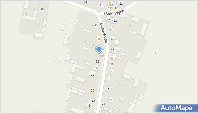 Borki-Wyrki, Borki-Wyrki, 34, mapa Borki-Wyrki