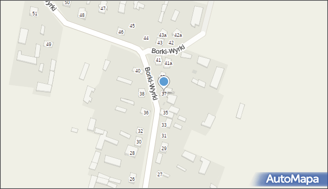 Borki-Wyrki, Borki-Wyrki, 37, mapa Borki-Wyrki