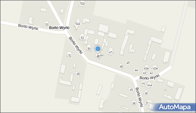 Borki-Wyrki, Borki-Wyrki, 48, mapa Borki-Wyrki