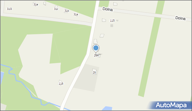 Borków, Borków, 29A, mapa Borków