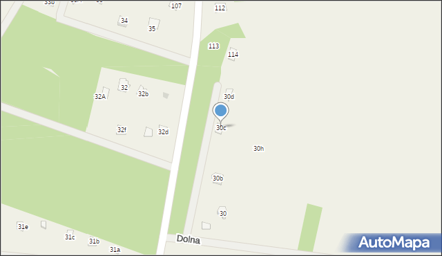 Borków, Borków, 30c, mapa Borków