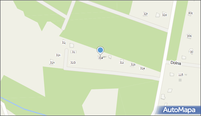 Borków, Borków, 31e, mapa Borków