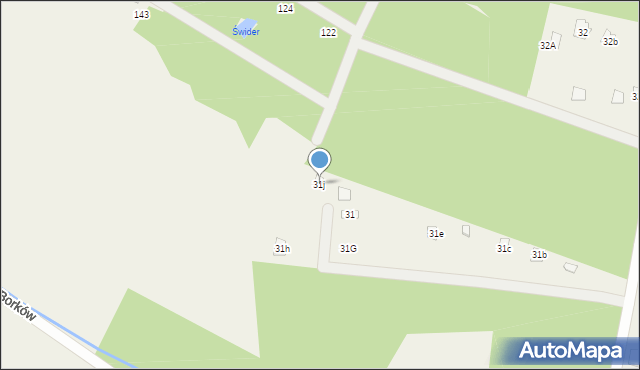 Borków, Borków, 31j, mapa Borków