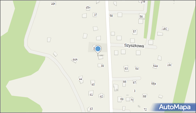 Borków, Borków, 38a, mapa Borków