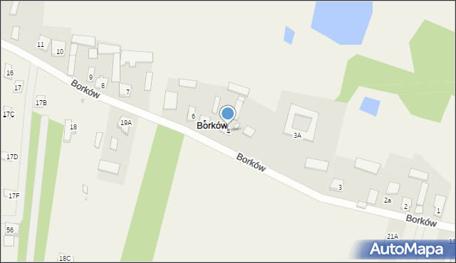 Borków, Borków, 4, mapa Borków