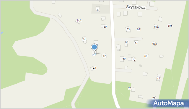 Borków, Borków, 41, mapa Borków