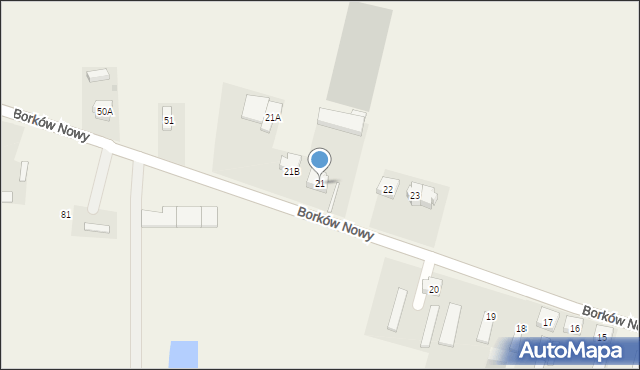 Borków Nowy, Borków Nowy, 21, mapa Borków Nowy