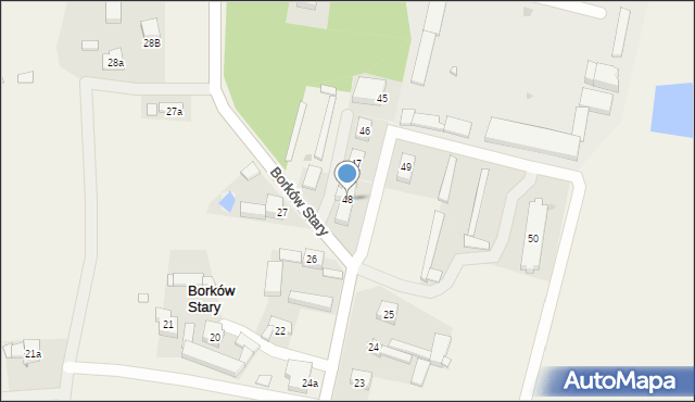 Borków Stary, Borków Stary, 48, mapa Borków Stary