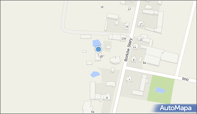 Borków Stary, Borków Stary, 9, mapa Borków Stary