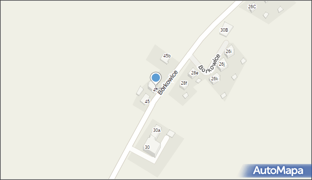 Borkowice, Borkowice, 45a, mapa Borkowice