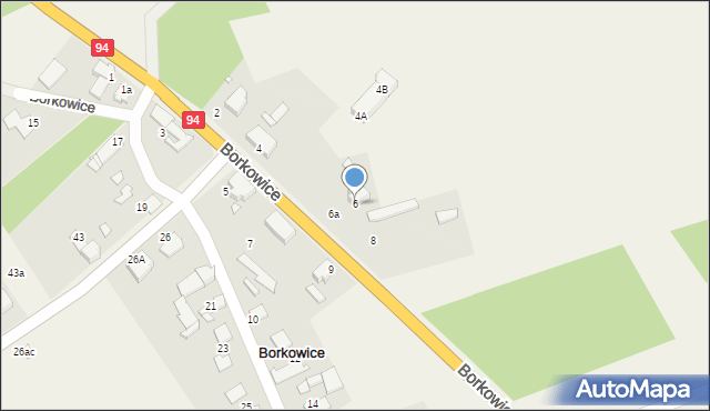Borkowice, Borkowice, 6, mapa Borkowice