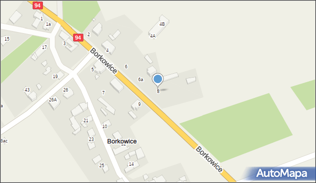 Borkowice, Borkowice, 8, mapa Borkowice