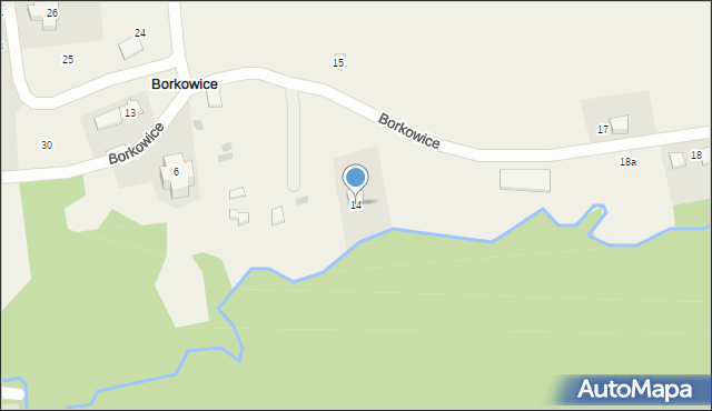 Borkowice, Borkowice, 14, mapa Borkowice