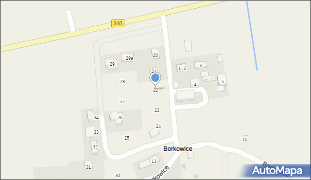 Borkowice, Borkowice, 22, mapa Borkowice