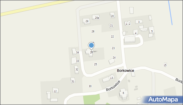 Borkowice, Borkowice, 26, mapa Borkowice