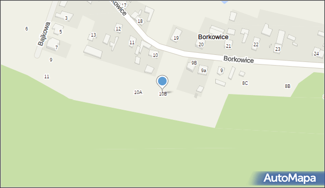 Borkowice, Borkowice, 10B, mapa Borkowice