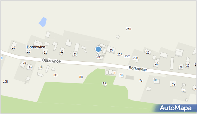 Borkowice, Borkowice, 24, mapa Borkowice