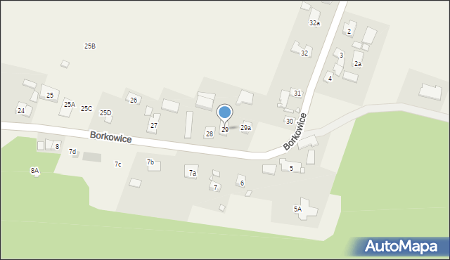 Borkowice, Borkowice, 29, mapa Borkowice