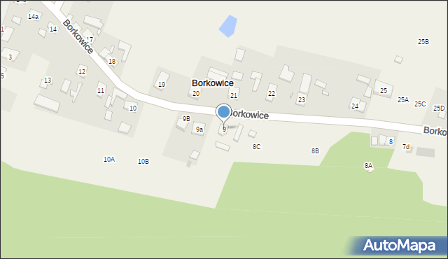 Borkowice, Borkowice, 9, mapa Borkowice