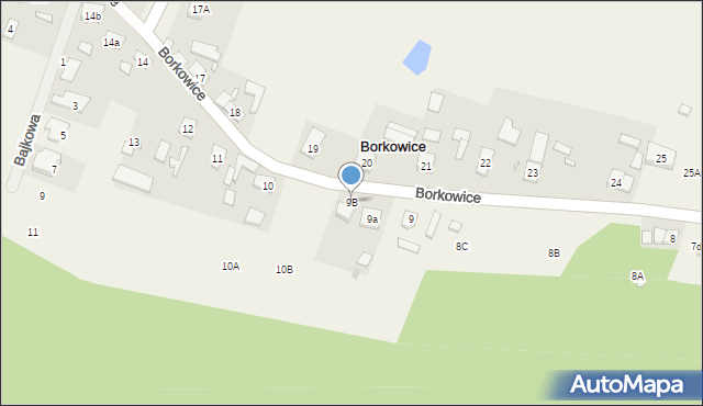 Borkowice, Borkowice, 9B, mapa Borkowice