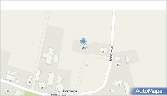 Borkowice, Borkowice, 16C, mapa Borkowice