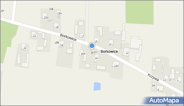 Borkowice, Borkowice, 16, mapa Borkowice