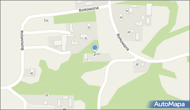Borkowizna, Borkowizna, 47, mapa Borkowizna