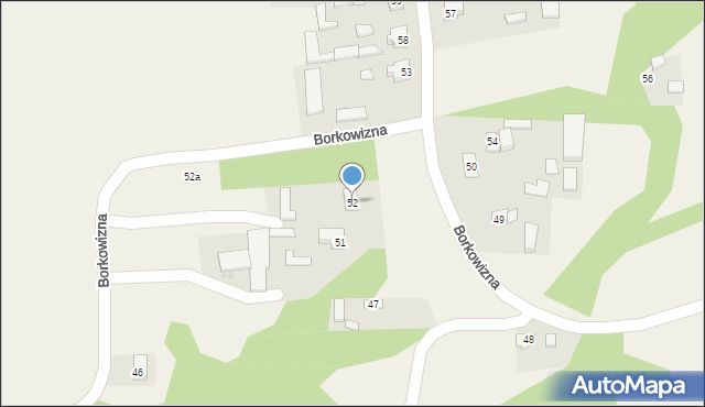 Borkowizna, Borkowizna, 52, mapa Borkowizna