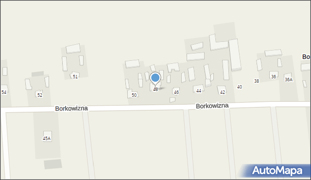 Borkowizna, Borkowizna, 48, mapa Borkowizna