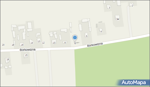 Borkowizna, Borkowizna, 6, mapa Borkowizna