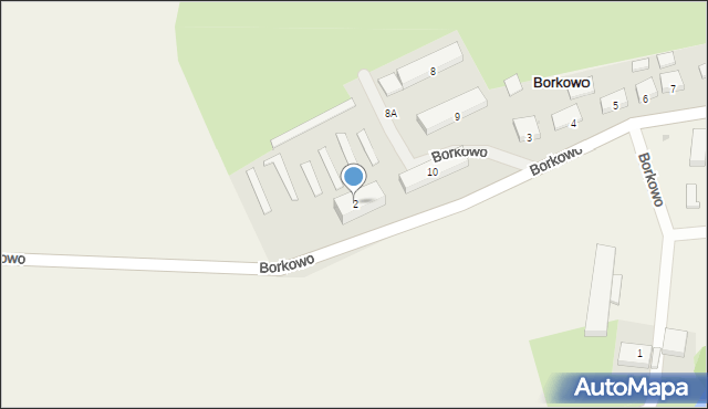 Borkowo, Borkowo, 2, mapa Borkowo