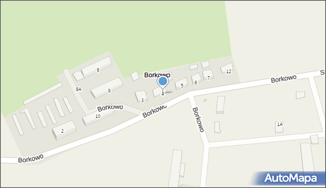 Borkowo, Borkowo, 4, mapa Borkowo