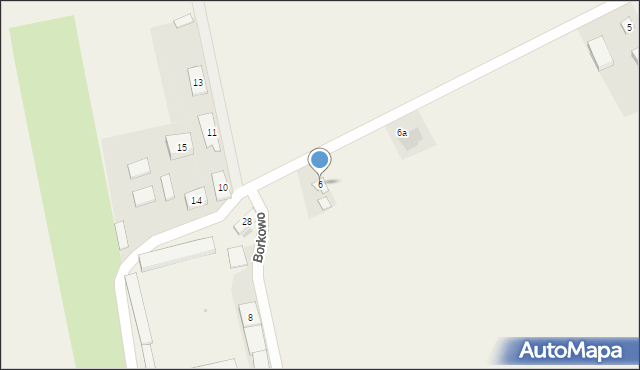 Borkowo, Borkowo, 6, mapa Borkowo