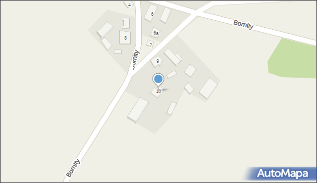 Bornity, Bornity, 10, mapa Bornity