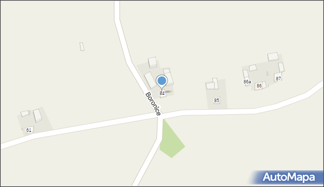 Boronice, Boronice, 84, mapa Boronice