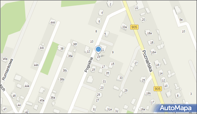 Boronów, Boronów, 13, mapa Boronów