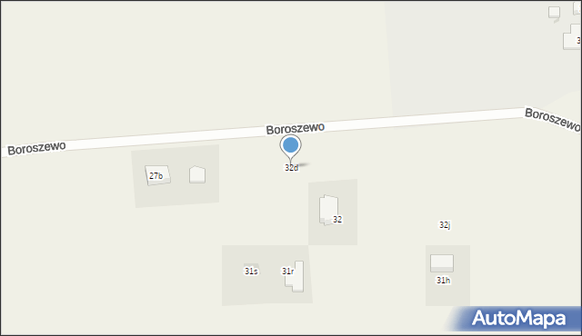 Boroszewo, Boroszewo, 32d, mapa Boroszewo