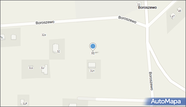 Boroszewo, Boroszewo, 32j, mapa Boroszewo